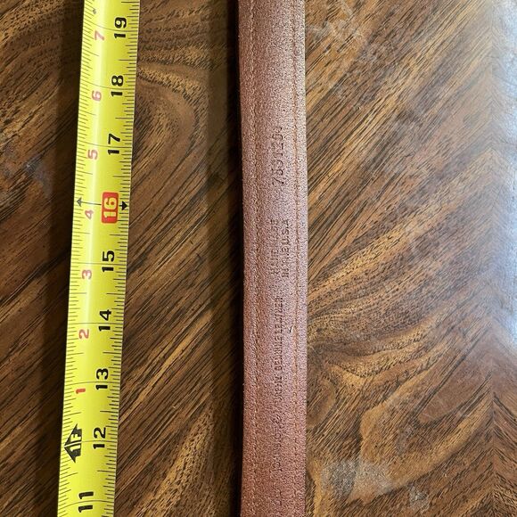 Johnston & Murphy Black Leather Dress Belt - Men's Size 38 - Picture 7 of 8